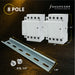 Shopcorp 50A 8 Pole (4 pole x 2 units) NO Contactor - 110/120VAC Coil, DIN Rail and Screws for HVAC, AC, Motor and Lighting