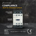 Shopcorp 30A 3 Pole IEC 660V Contactor - Normally Open and Aux. 1NO/1NC - 110/120VAC Coil for HVAC, AC, Motor & Lighting - Compliance