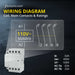 Shopcorp 63A 4 Pole NO IEC 400V Contactor - 110/120VAC Coil for HVAC, AC, Motor Load, and Lighting - Diagram