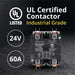 Shopcorp 60 Amp 2 Pole Definite Purpose Contactor | 75A RES, 24V Coil, UL Listed for HVAC, Refrigeration & Heat Pump Systems