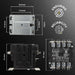 Shopcorp 40 Amp 4 Pole Definite Purpose Contactor – 24VAC Coil for HVAC, Refrigeration & Heat Pump Systems