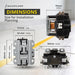 Shopcorp 40A 1 Pole 24VAC Definite Purpose, Magnetic Contactor for HVAC Heavy Duty 24 VAC Coil, Motor Load 40A, Air Conditioner & Heat Pump