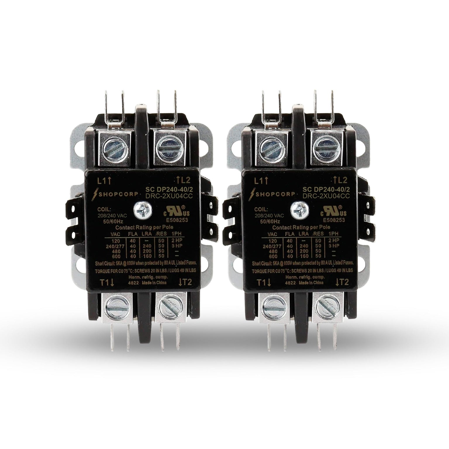 2 Pole Contactors | UL Listed Contactors for HVAC, Lighting & Motor ...