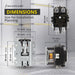 Shopcorp 40A 2 Pole 600V, 24V, Inductive 40A / Resistive 50A Contactor for HVAC and Lighting 