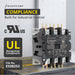 Shopcorp 60 Amp 3 Pole Definite Purpose Contactor – 75A RES, 220V/240V Coil – UL Listed for HVAC, Refrigeration, and Heat Pump Systems