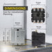 Shopcorp 60A 3 Pole Definite Purpose - 75 RES 24V Coil Contactor - UL Listed for HVAC, Refrigeration, and Heat Pump Systems