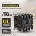 Shopcorp 40 Amp 4 Pole Definite Purpose Contactor – 208/240VAC Coil for HVAC, Refrigeration & Heat Pump Systems