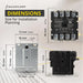 Shopcorp 40 Amp 4 Pole Definite Purpose Contactor – 208/240VAC Coil for HVAC, Refrigeration & Heat Pump Systems