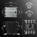 Shopcorp 40 Amp 4 Pole Definite Purpose Contactor – 208/240VAC Coil for HVAC, Refrigeration & Heat Pump Systems