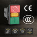 Shopcorp Double Push Button (On/Off Switch) for Industrial Equipment and Mount Panels