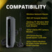 Shopcorp Dual Band WiFi Antenna 2.4GHz/5GHz/5.8GHz, 2dBi RP-SMA Male Magnetic Base, 10 ft Cable