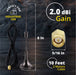 Shopcorp Dual Band WiFi Antenna 2.4GHz/5GHz/5.8GHz, 2dBi RP-SMA Male Magnetic Base, 10 ft Cable