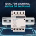 Electrodepot 40A 4 Pole Normally Open 400V Contactor - 110/120VAC Coil with DIN Rail for HVAC, AC, Motor Load & Lighting