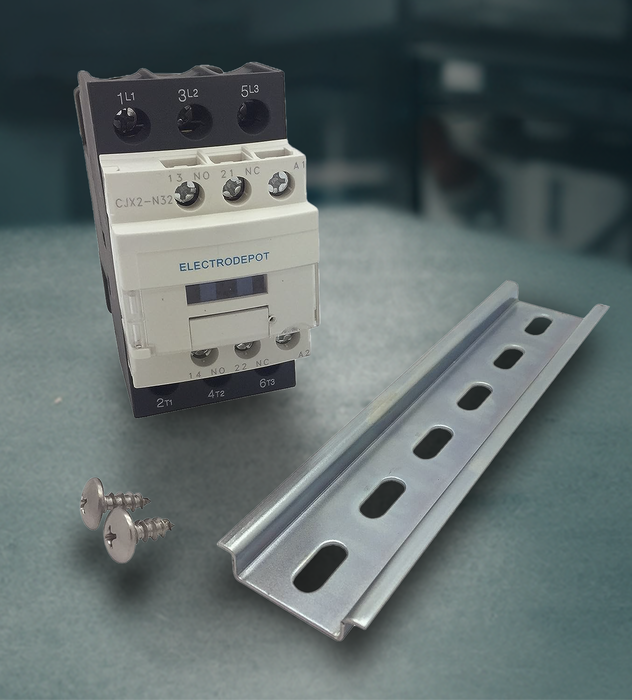 Homemade Electric Contact Rails 3 Pole Contactor 30 Amp With Auxiliary Contacts - 220/240VAC For HVAC ...
