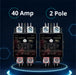 Migro 40A 2 Pole 600V - 24V, Inductive 40A / Resistive 50 A Contactor for HVAC and Lighting with NEMA standards | 2 pack