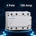 Electrodepot 100 Amp 4 Pole Normally Closed Contactor - 110/120 VAC Coil for HVAC, AC, Motor Loads and Lighting Systems