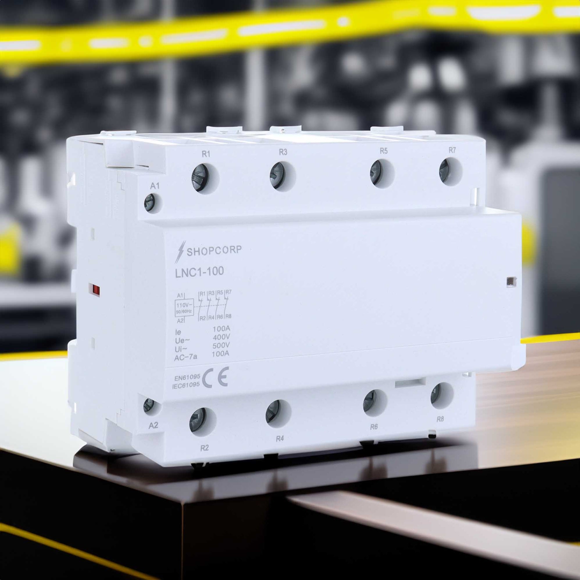 Closed Contactor Contactor, 4 Pole Normally Closed, 110/120V, 100Amp — ContactorDepot.com