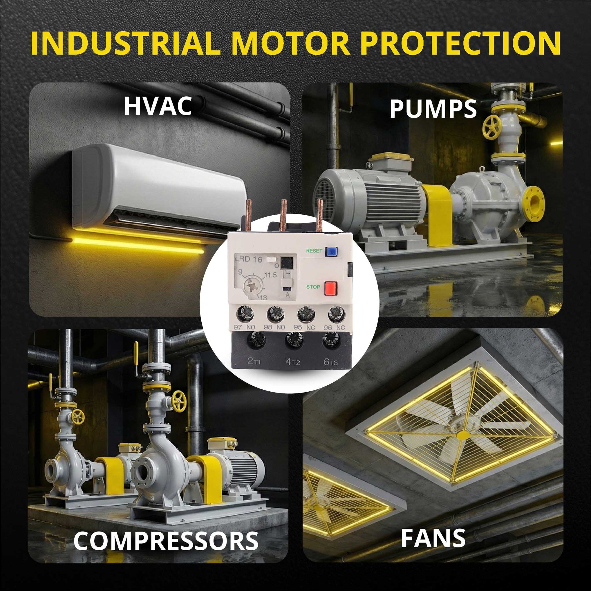 Thermal Overload Relay LRD1316 9–13A | IEC Motor Protection ...