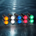 Shopcorp 20mA Energy Saving LED Indicator Lights - 2 Blue, 2 White, 2 Yellow, 2 Green and 2 Red Bulbs - 16mm, 12V