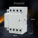 Shopcorp 40A 4 Pole Normally Closed Contactor IEC 400V - 110/120VAC Coil whit DIN Rail for HVAC, AC, Motor Load, and Lighting