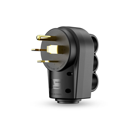 Shopcorp 60 Amp NEMA 15-60P Male Plug, 250V 3 Phase, 3 Pole 4 Wire Grounding, ETL Listed