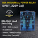 Shopcorp 80A DPDT Power Relay | 220V Coil, 2NO/2NC Heavy-Duty Industrial Relay
