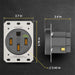 Shopcorp NEMA 14-50R Outlet | 50 Amp 125/250V EV Charging Receptacle