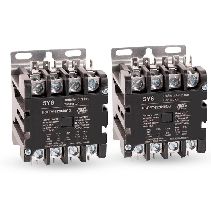 Contactor Assembly Motor Controller Industrial Definite Purpose Contactors 4-Poles General Electric ...