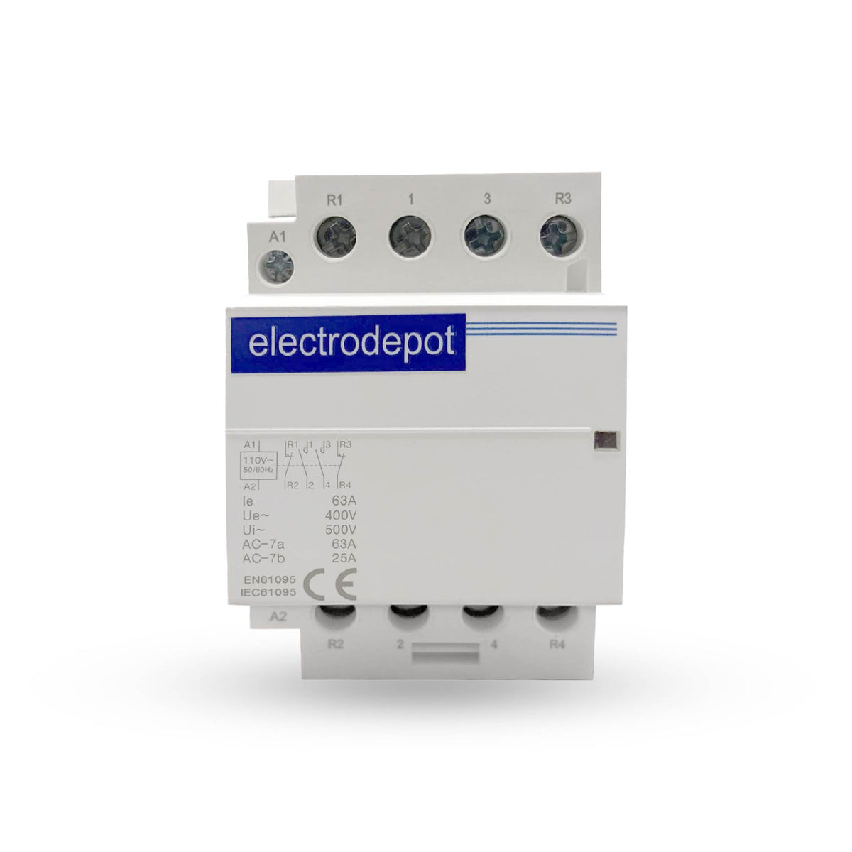 Contactor 40A, 400V, 110/120VAC, 4 Pole, — ContactorDepot.com