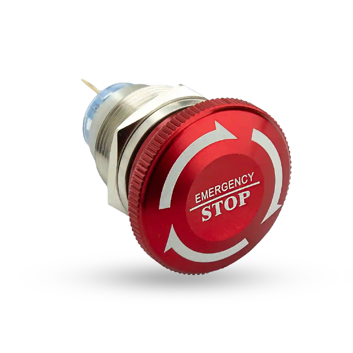 Shopcorp Aluminum Emergency Push Button with Cable - 1NO/1NC, 16mm ...