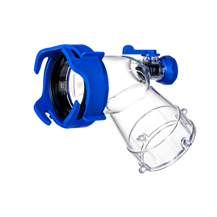 Shopcorp RV Tank Rinser, Clear 45° Sewer Hose Adapter with Water Valve