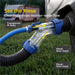 Shopcorp RV Tank Rinser, Clear 45° Sewer Hose Adapter with Water Valve