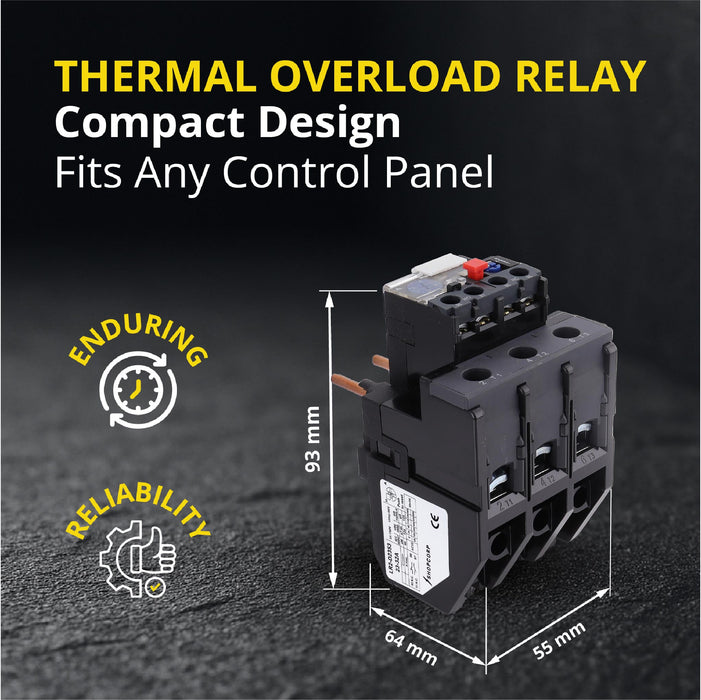 Shopcorp Thermal Overload Relay LR2-D2353 (LRD33), 23–32A, 1NO + 1NC, IEC 60947-4-1 Motor Protection Relay