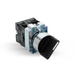 Shopcorp 2 Position Maintained Selector Rotary Switch - Waterproof, 22mm, 220VAC and 10A Electrical Switch NO/NO