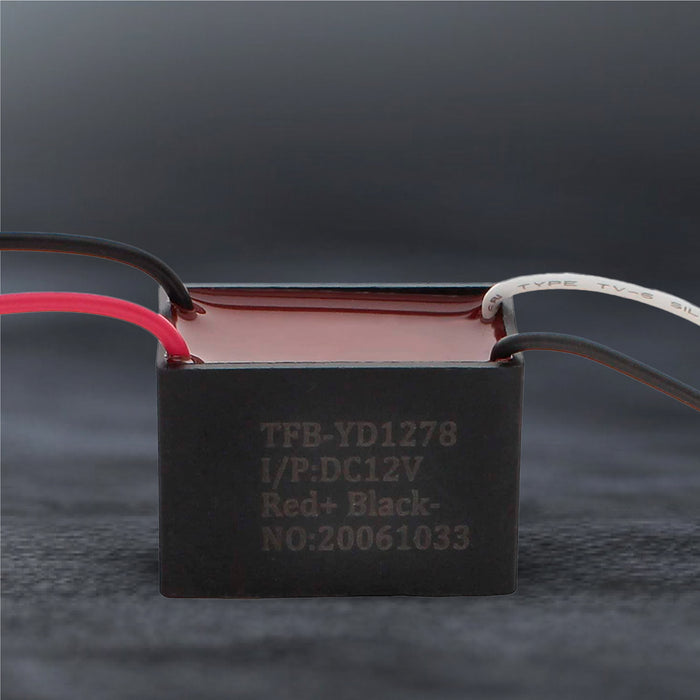 Shopcorp 12V Bipolar Ion Generator - Positive >4 Million and Negative >8 Million Ions/cc Ionizer