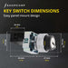 Shopcorp 2 - Position Maintained Selector Rotary Key Switch - 22mm, 600V and 10A Electrical Switch