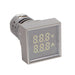 Shopcorp LED Volt Amp Meter 22mm Panel Mount, AC50-500V & 0-100A with CT Sensor – 1 Pack Gray