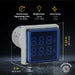 Shopcorp LED Volt Amp Meter 22mm Panel Mount, AC50-500V & 0-100A with CT Sensor (Blue)