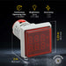 Shopcorp LED Volt Amp Meter 22mm Panel Mount, AC50-500V & 0-100A with CT Sensor (Red)