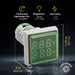 Shopcorp LED Volt Amp Meter 22mm Panel Mount, AC50-500V & 0-100A with CT Sensor | 3 Pack (Green)