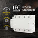 Shopcorp 100 Amp 4 Pole Normally Closed Contactor IEC 500V - 110/120VAC Coil for HVAC, AC, Motor Load & Lighting Systems