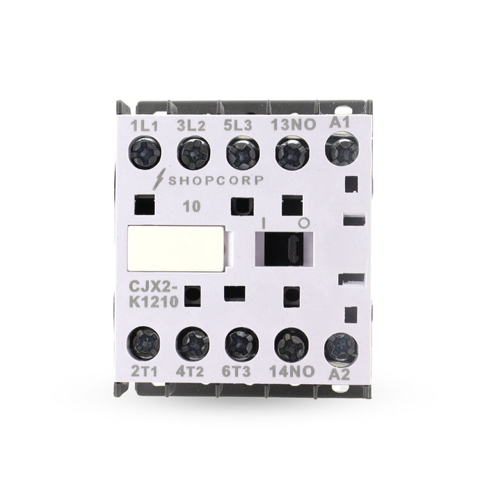 Shopcorp Mini Contactor 3 Pole 120/220V Coil, 12A AC-3 20A AC-1, IEC 690V for HVAC, Lighting & Motor Control