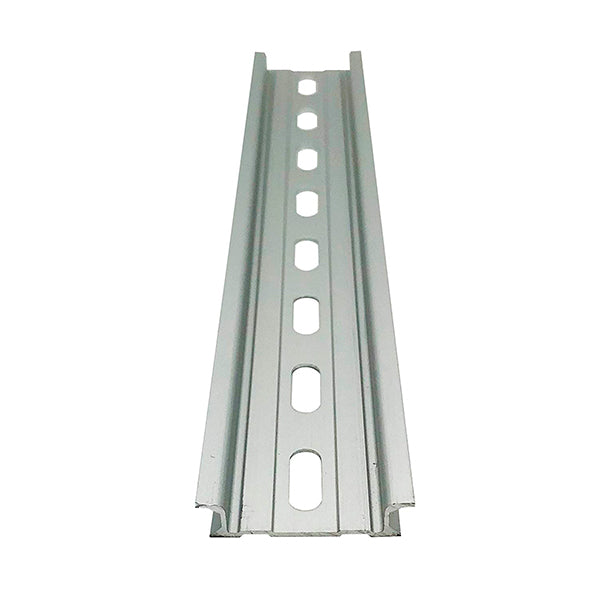 Electrodepot 2 Pieces Slotted Aluminum DIN Rail (35 mm x 8-in) with 4 #10 Stainless Steel Screws