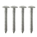 Shopcorp 18-8 Stainless Steel Phillips Drive, Truss Head Sheet Metal Screw (#8, 1 1/4 Inches)