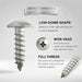 Shopcorp 18-8 Stainless Steel Phillips Drive, Truss Head Sheet Metal Screw (#10, 1 1/4 Inches)