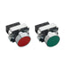 Shopcorp Small Push Button with Flat Head, N/O - On/Off, Start/Stop, Self-Resetting Momentary Switch (Green/Red)