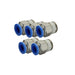 Shopcorp Metal Straight Air Fittings Push to Connect Fittings, NPT Quick Connect