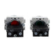 Shopcorp Small Push Button with Flat Head, N/O - On/Off, Start/Stop, Self-Resetting Momentary Switch (Green/Red)