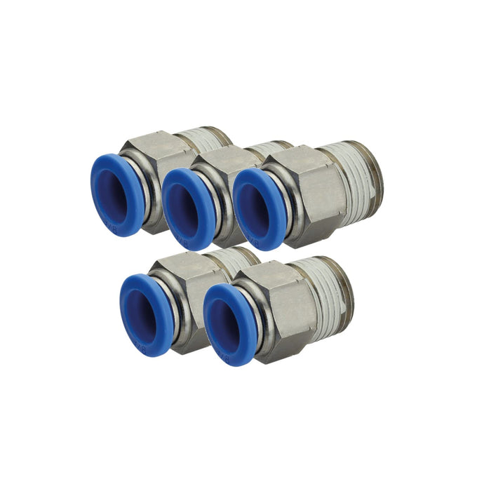 Shopcorp Metal Straight Air Fittings Push to Connect Fittings, NPT Quick Connect