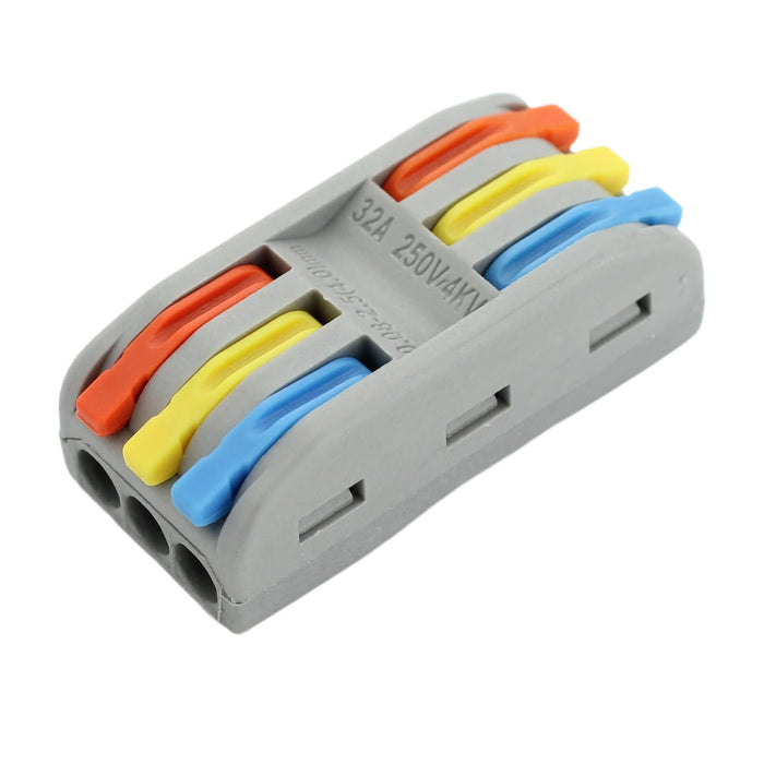 Shopcorp Colored Wire Connectors - 2 Circuit Line, 32A/250V, 6 Pole